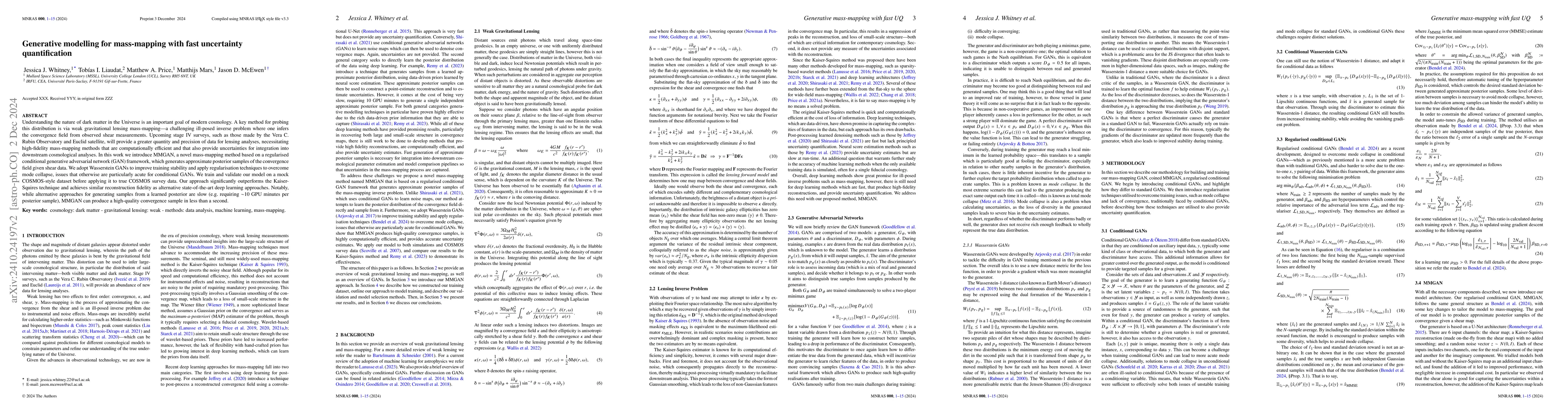 Thumbnail for Generative modelling for mass-mapping with fast uncertainty
  quantification