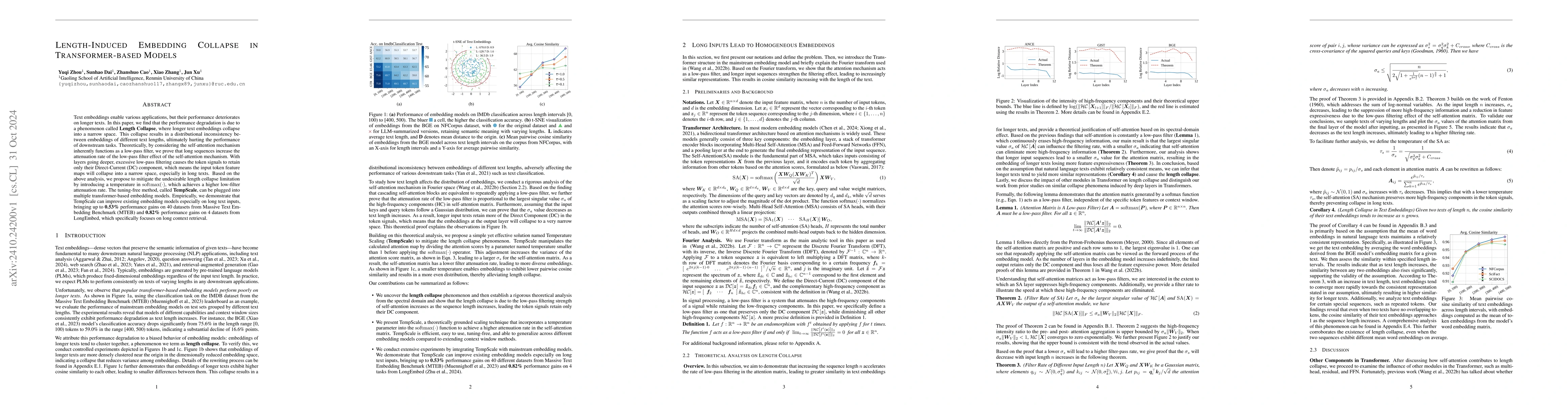 Thumbnail for Length-Induced Embedding Collapse in Transformer-based Models