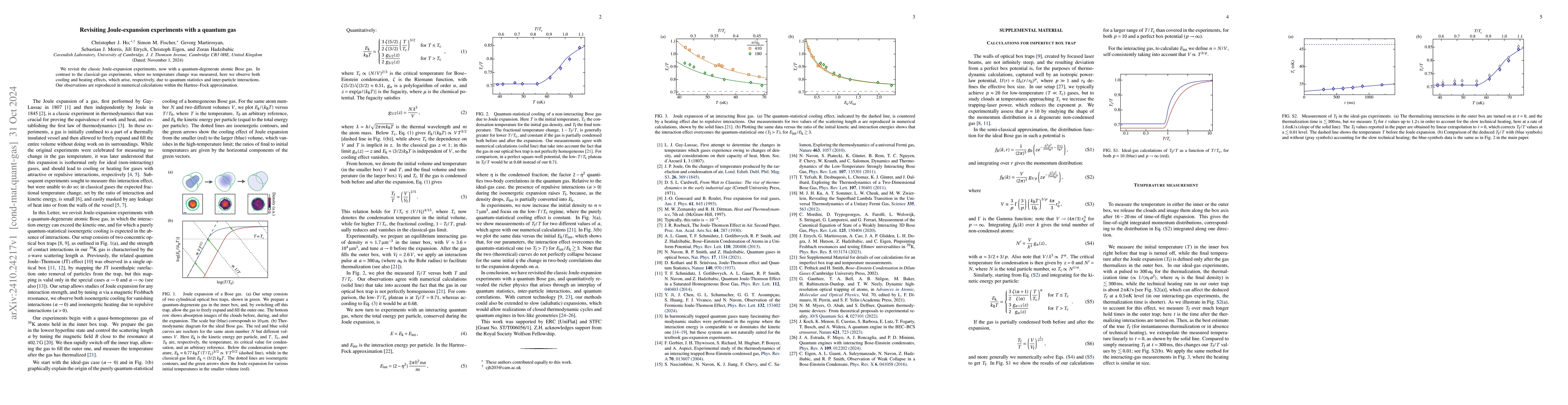 Thumbnail for Revisiting Joule-expansion experiments with a quantum gas