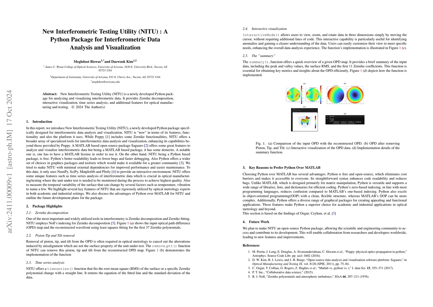 Thumbnail for New Interferometric Testing Utility (NITU) : A Python Package for
  Interferometric Data Analysis and Visualization