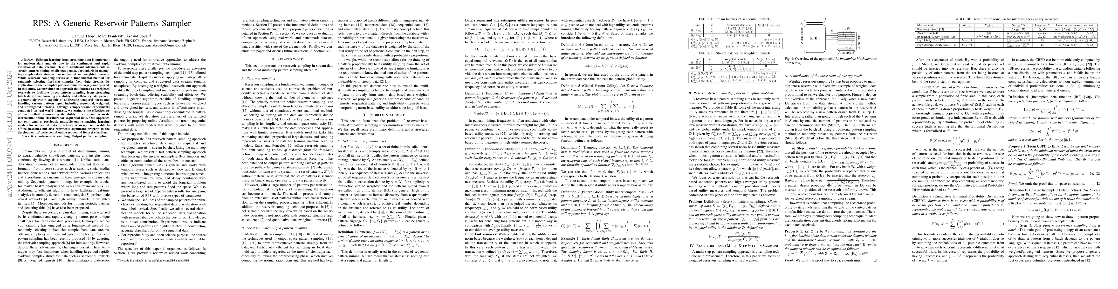 Thumbnail for RPS: A Generic Reservoir Patterns Sampler
