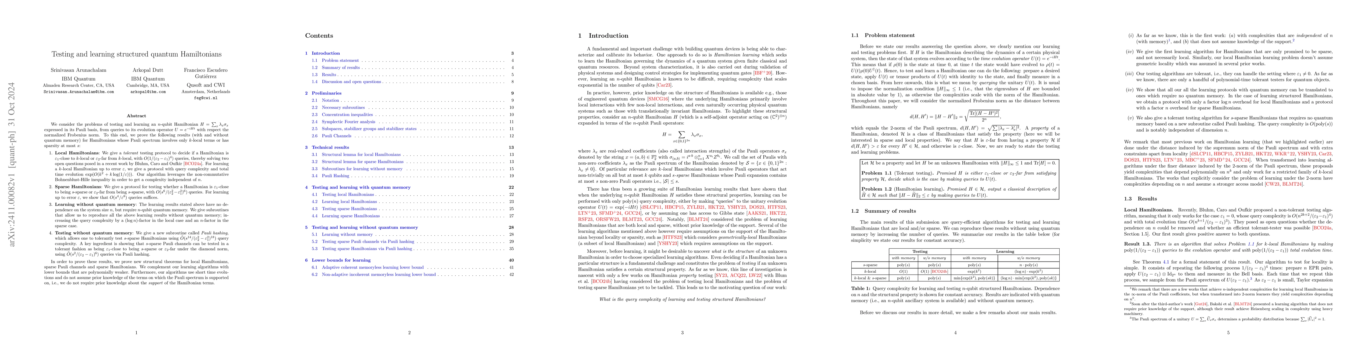 Thumbnail for Testing and learning structured quantum Hamiltonians