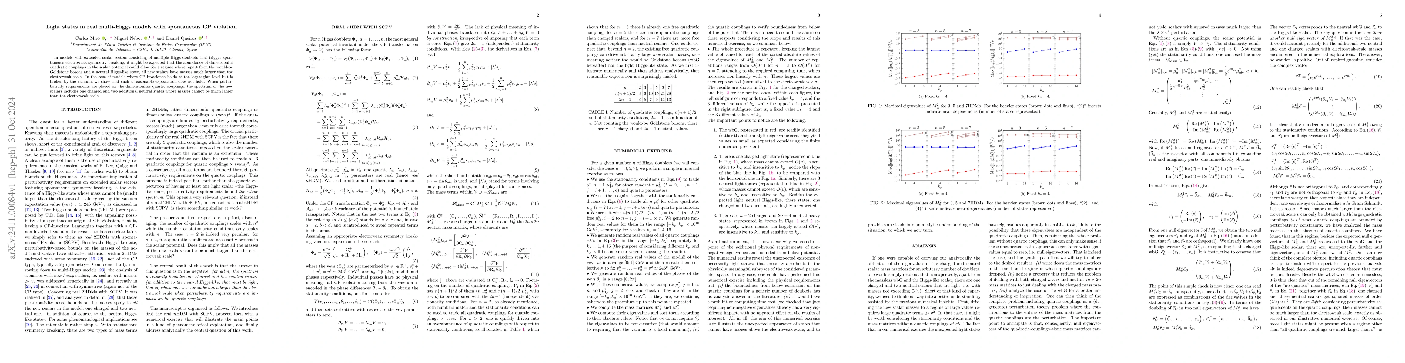 Thumbnail for Light states in real multi-Higgs models with spontaneous CP violation