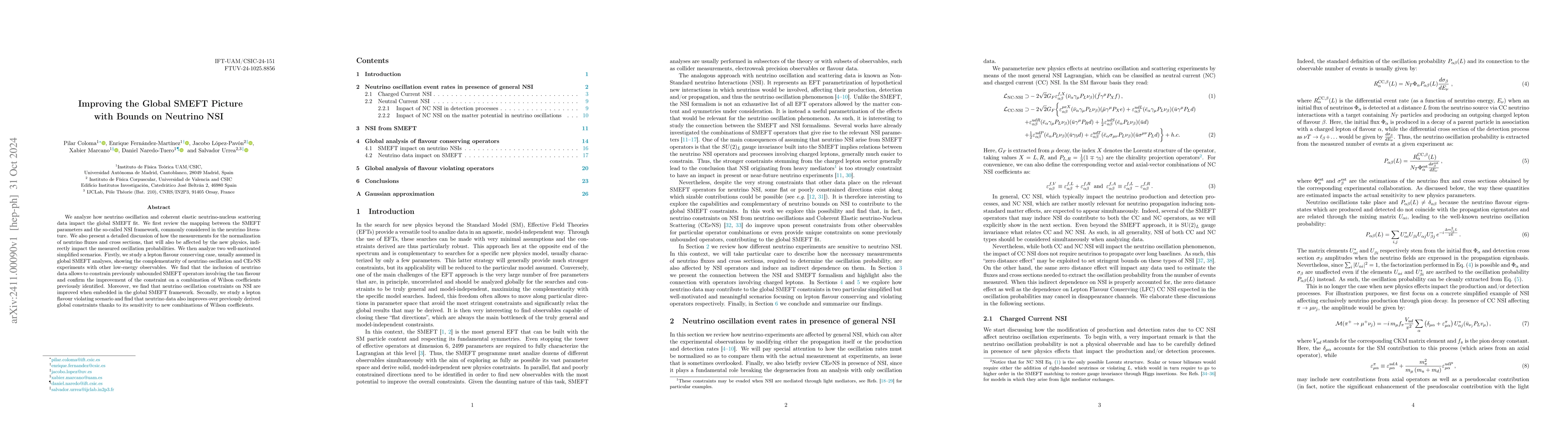 Thumbnail for Improving the Global SMEFT Picture with Bounds on Neutrino NSI