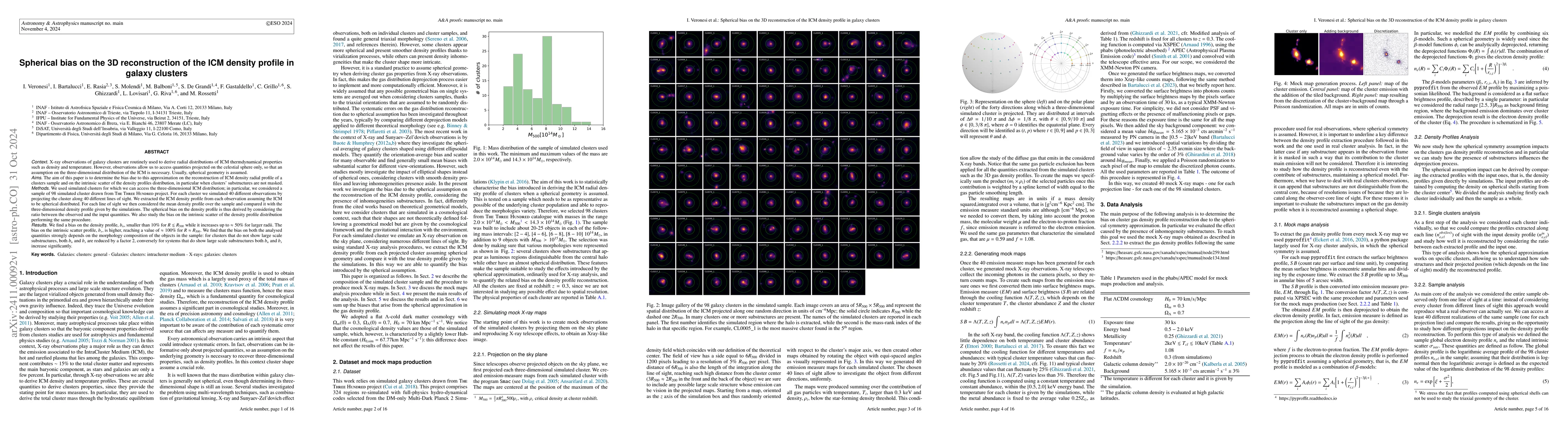 Thumbnail for Spherical bias on the 3D reconstruction of the ICM density profile in
  galaxy clusters