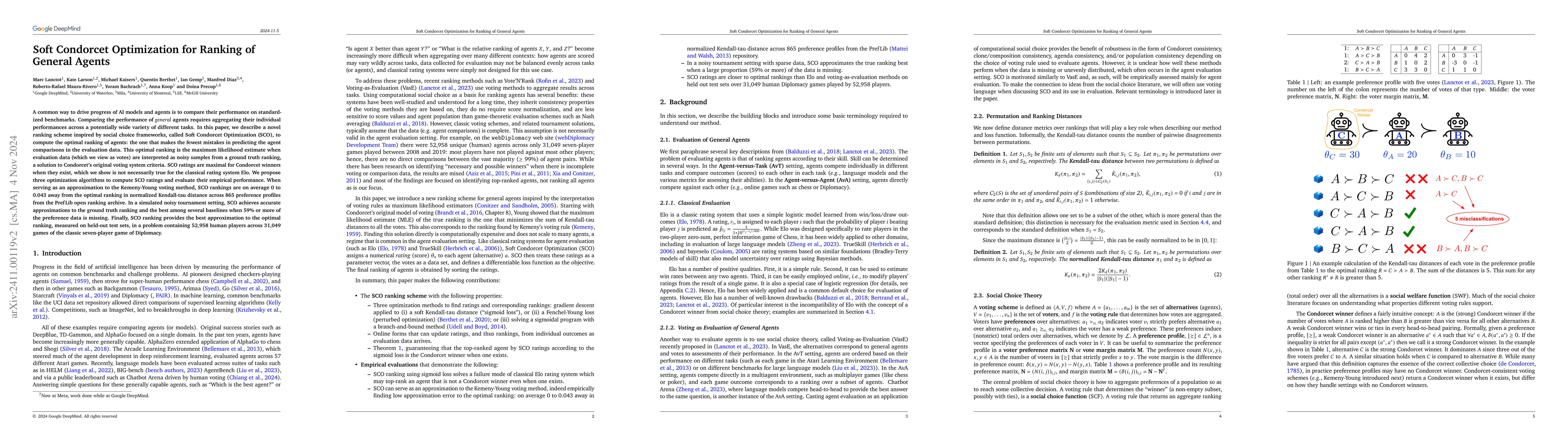 Thumbnail for Soft Condorcet Optimization for Ranking of General Agents