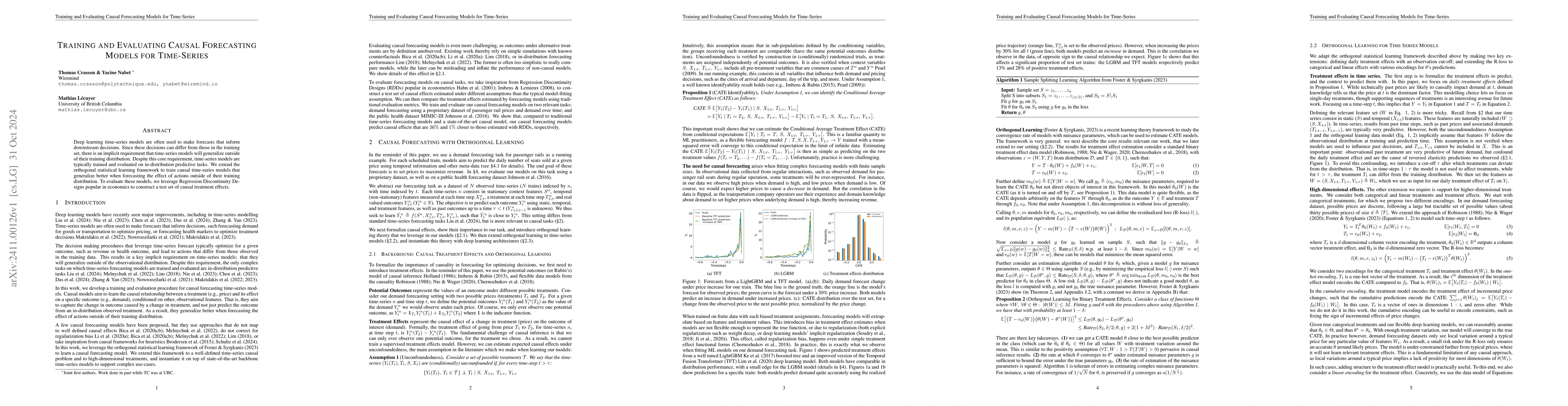 Thumbnail for Training and Evaluating Causal Forecasting Models for Time-Series