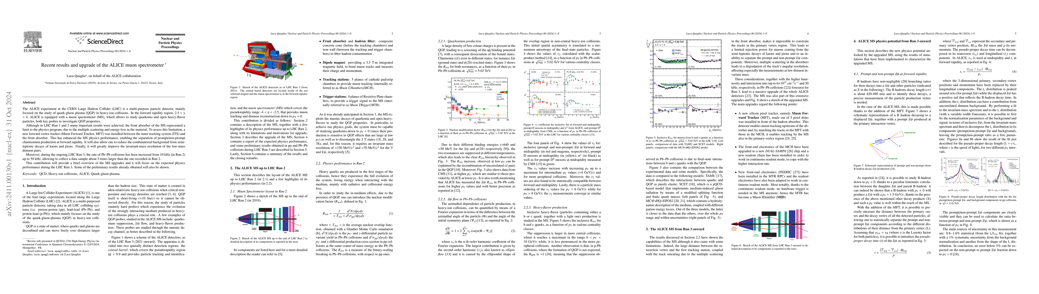 Thumbnail for Recent results and upgrade of the ALICE muon spectrometer
