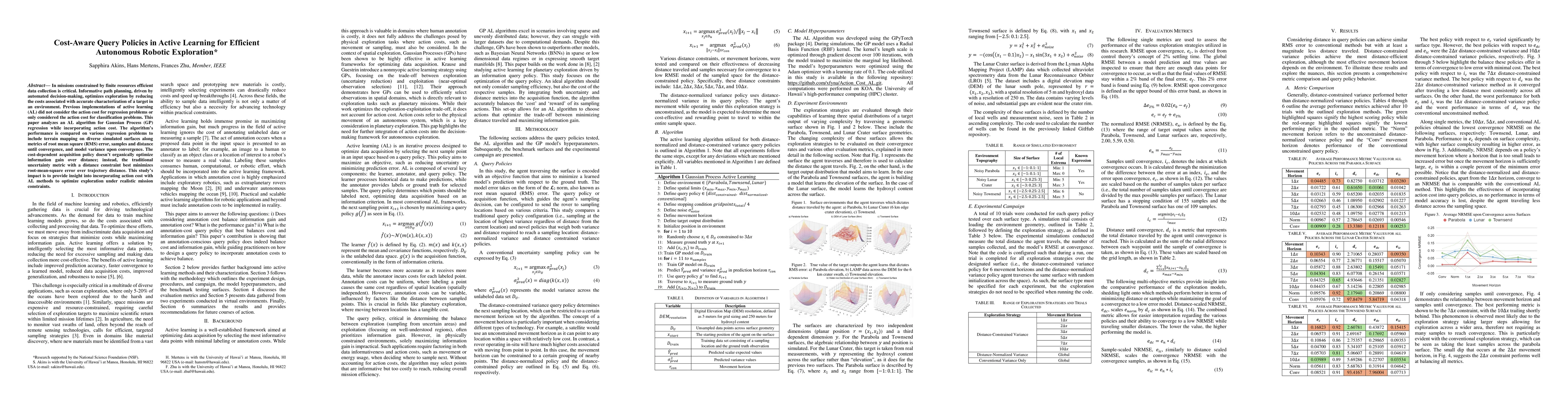 Thumbnail for Cost-Aware Query Policies in Active Learning for Efficient Autonomous
  Robotic Exploration