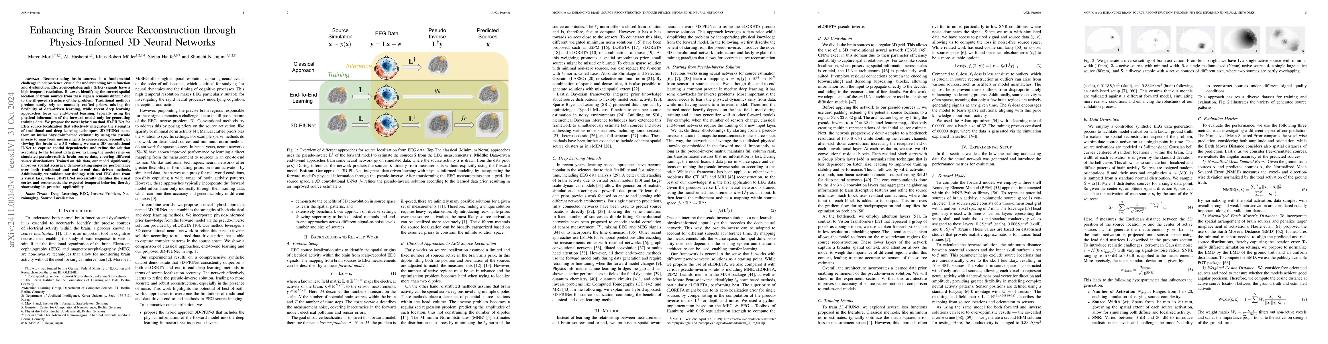 Thumbnail for Enhancing Brain Source Reconstruction through Physics-Informed 3D Neural
  Networks
