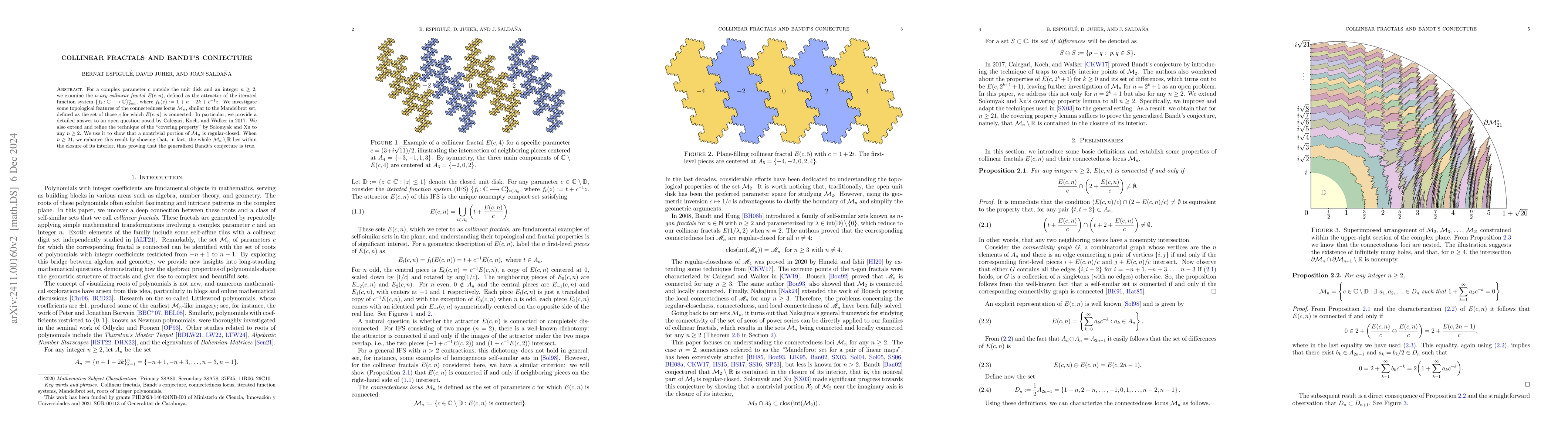 Thumbnail for Collinear Fractals and Bandt's Conjecture