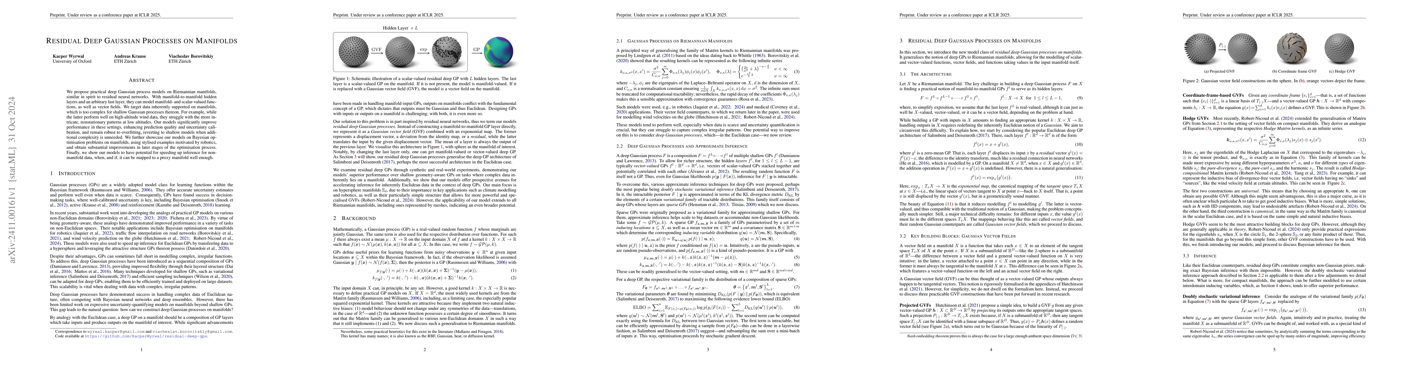 Thumbnail for Residual Deep Gaussian Processes on Manifolds