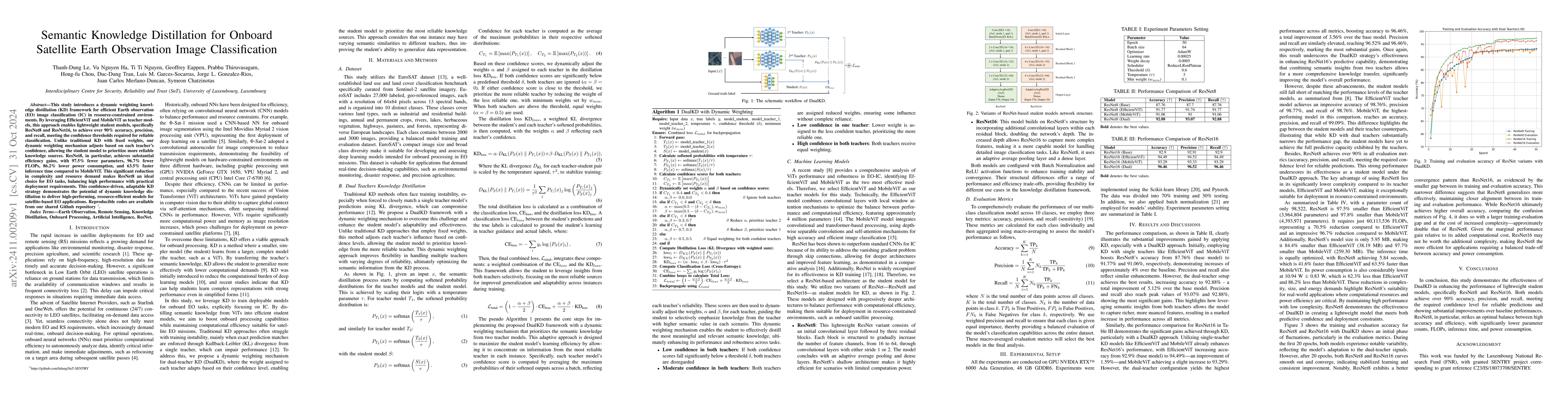 Thumbnail for Semantic Knowledge Distillation for Onboard Satellite Earth Observation
  Image Classification