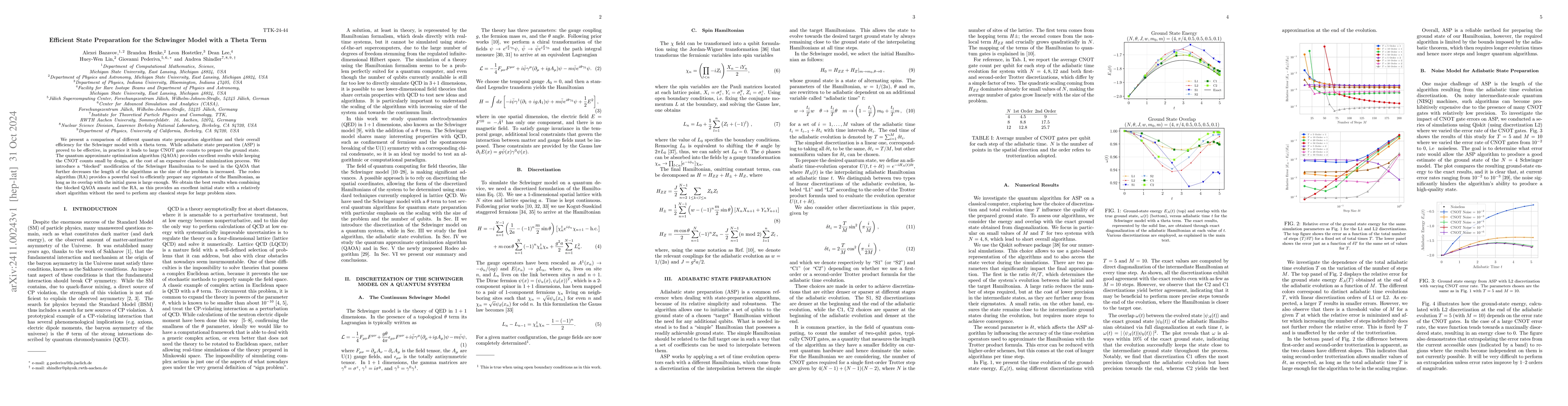 Thumbnail for Efficient State Preparation for the Schwinger Model with a Theta Term
