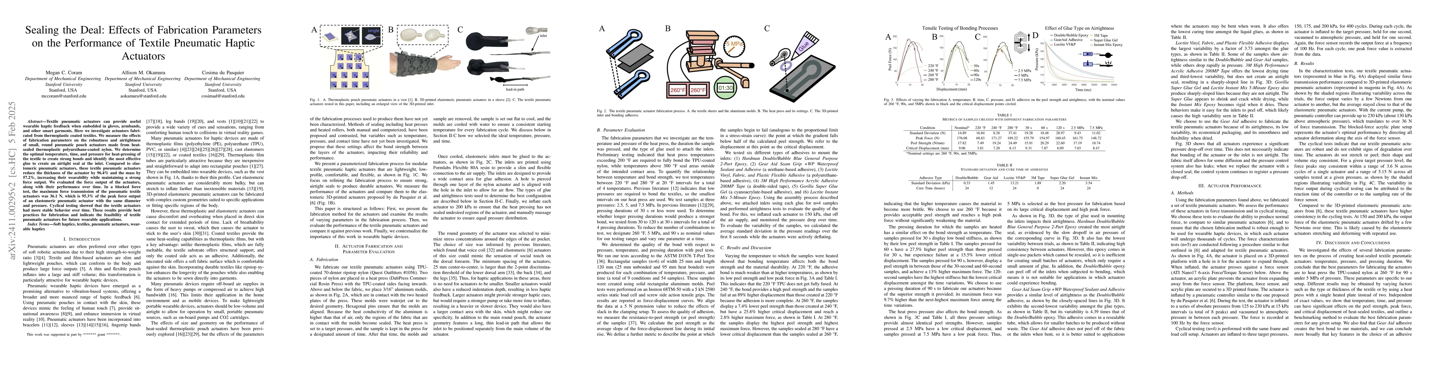 Thumbnail for Fabrication and Performance of Textile Pneumatic Actuators