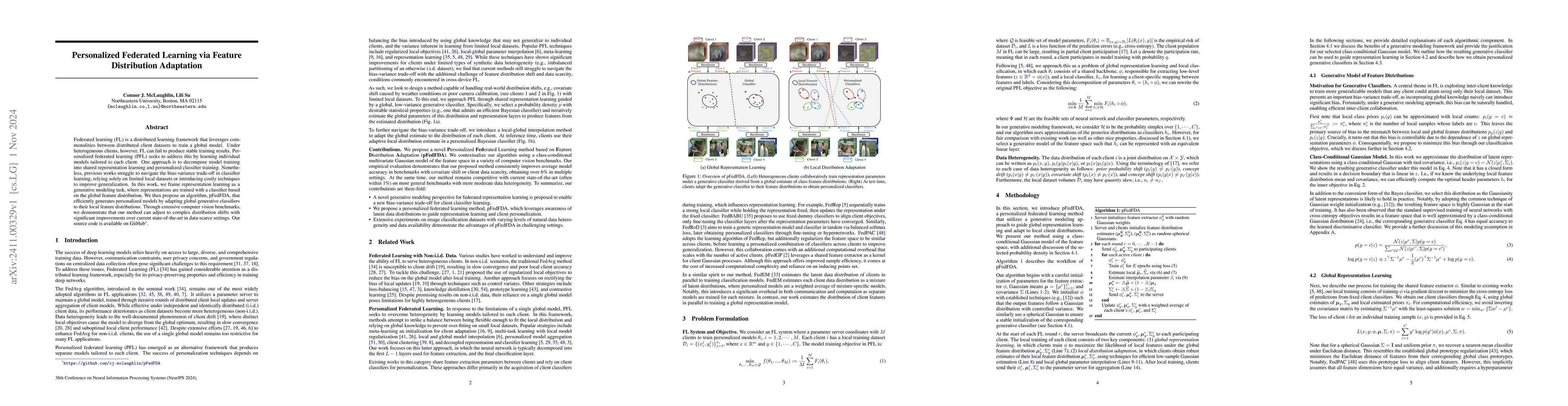 Thumbnail for Personalized Federated Learning via Feature Distribution Adaptation