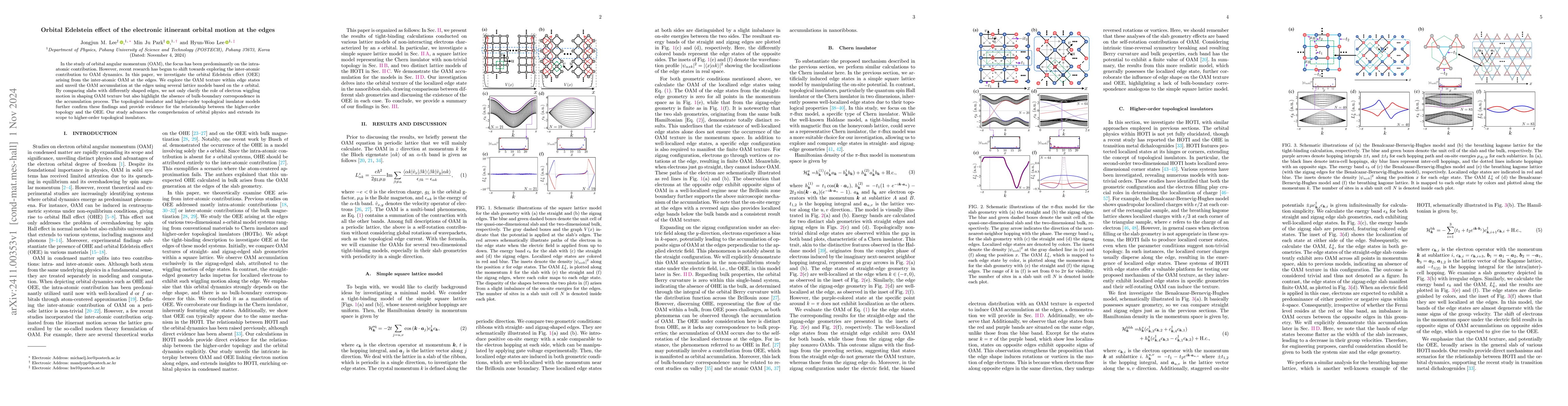 Thumbnail for Orbital Edelstein effect of electronic itinerant orbital motion at edges
