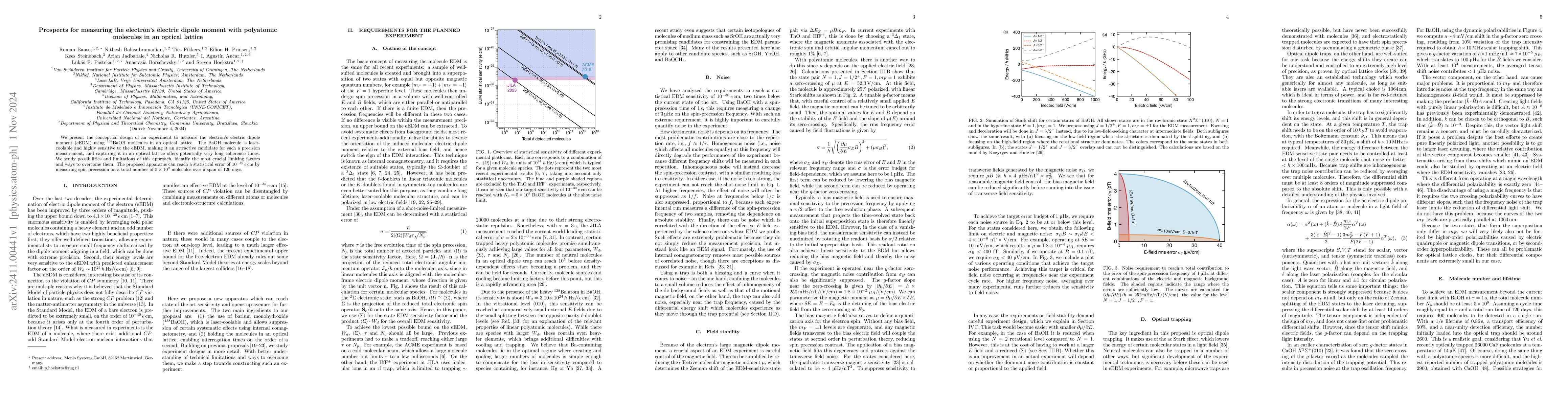 Thumbnail for Prospects for measuring the electron's electric dipole moment with
  polyatomic molecules in an optical lattice