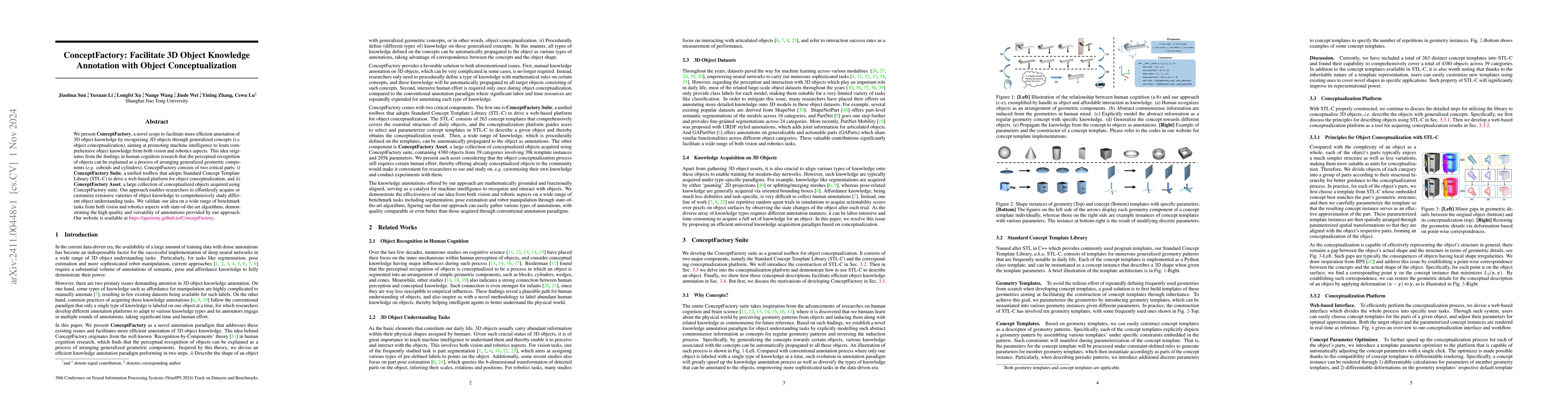 Thumbnail for ConceptFactory: Facilitate 3D Object Knowledge Annotation with Object
  Conceptualization