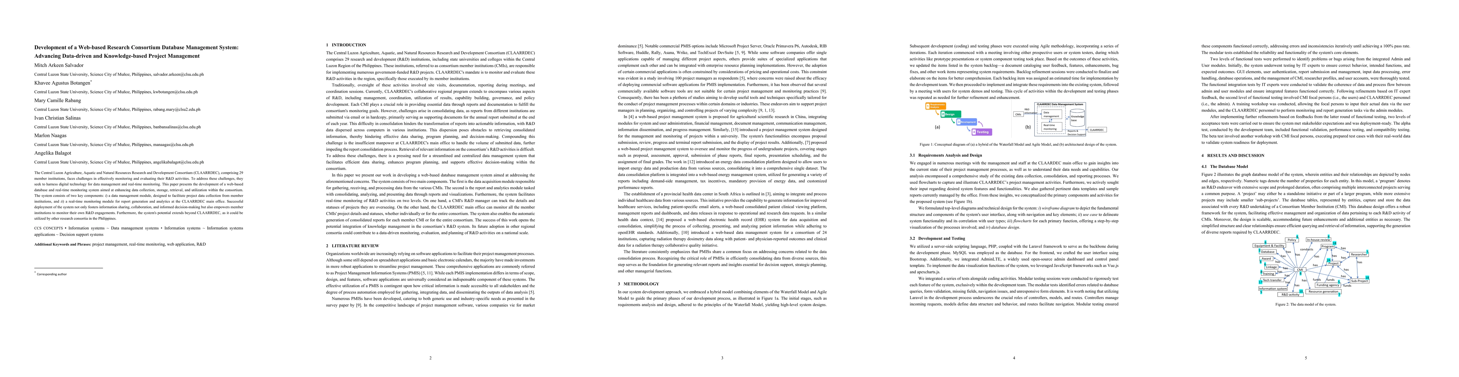 Thumbnail for Development of a Web-based Research Consortium Database Management
  System: Advancing Data-driven and Knowledge-based Project Management