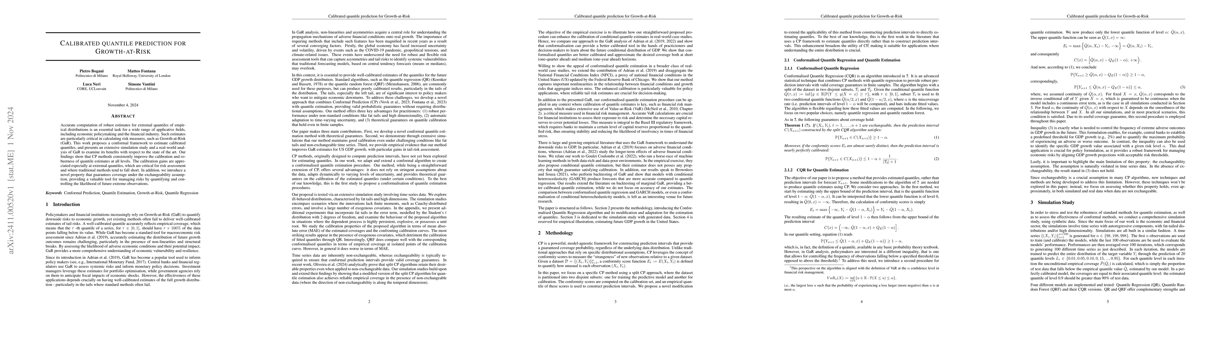 Thumbnail for Calibrated quantile prediction for Growth-at-Risk