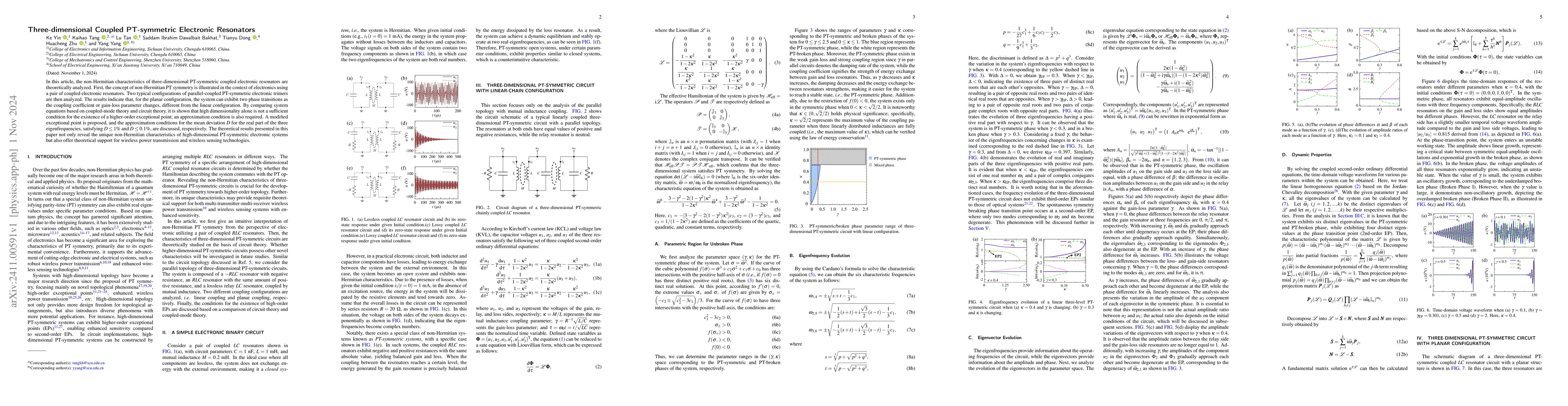 Thumbnail for Three-dimensional Coupled PT-symmetric Electronic Resonators