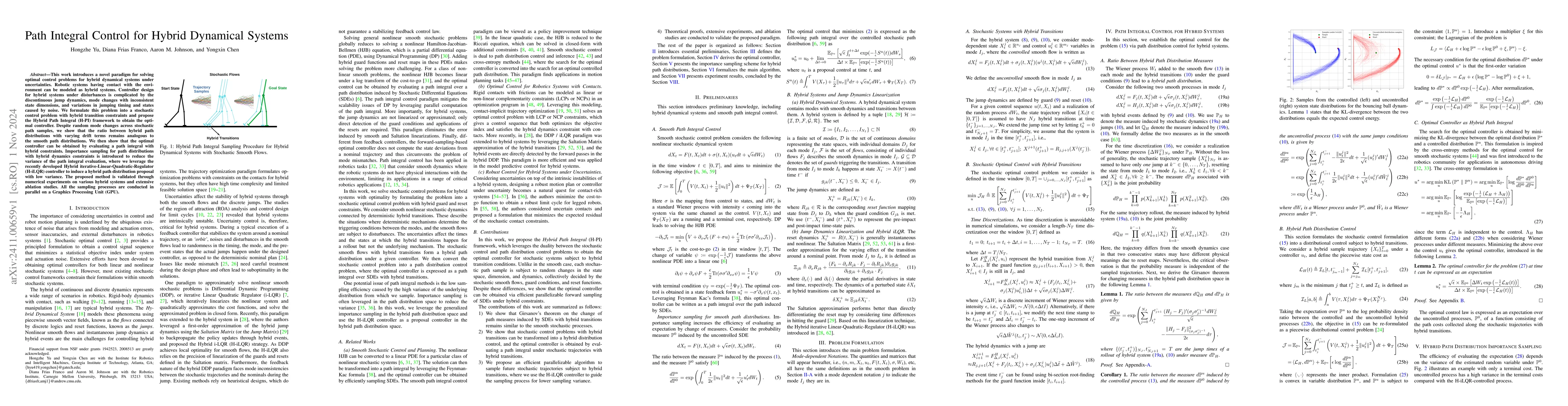 Thumbnail for Path Integral Control for Hybrid Dynamical Systems