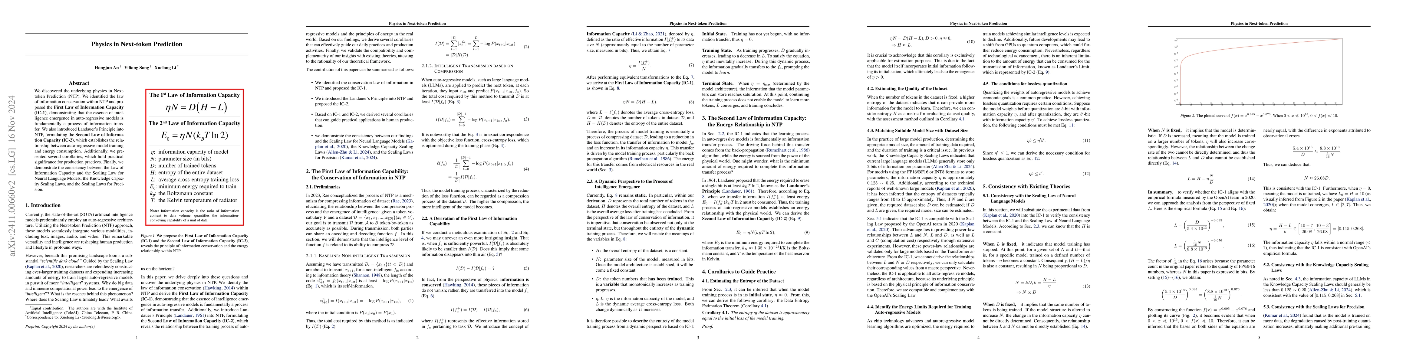 Thumbnail for Physics in Next-token Prediction