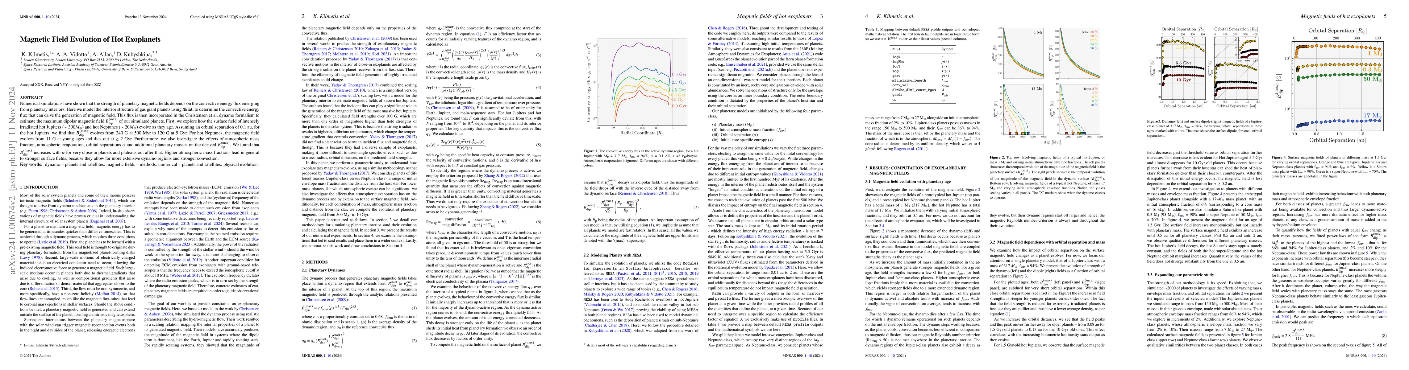 Thumbnail for Magnetic Field Evolution of Hot Exoplanets