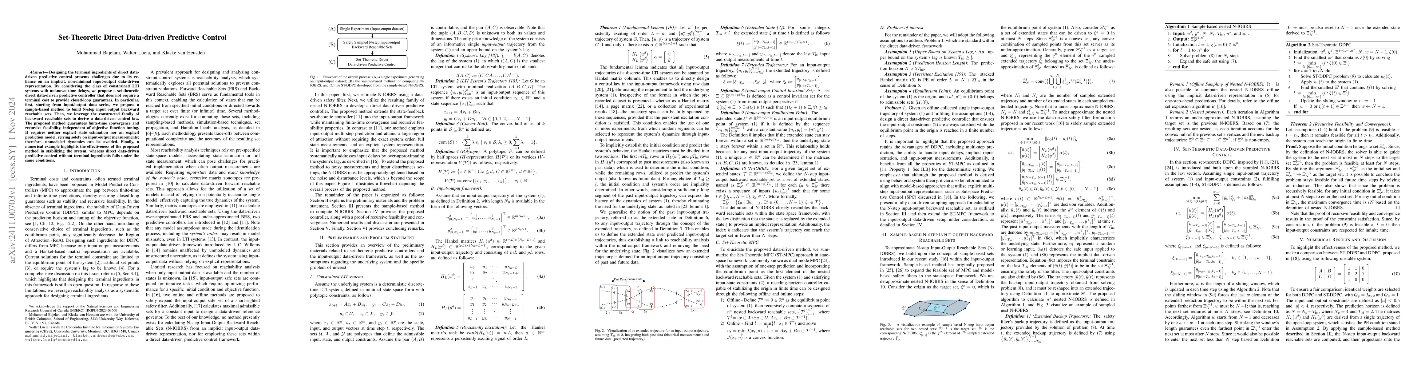 Thumbnail for Set-Theoretic Direct Data-driven Predictive Control