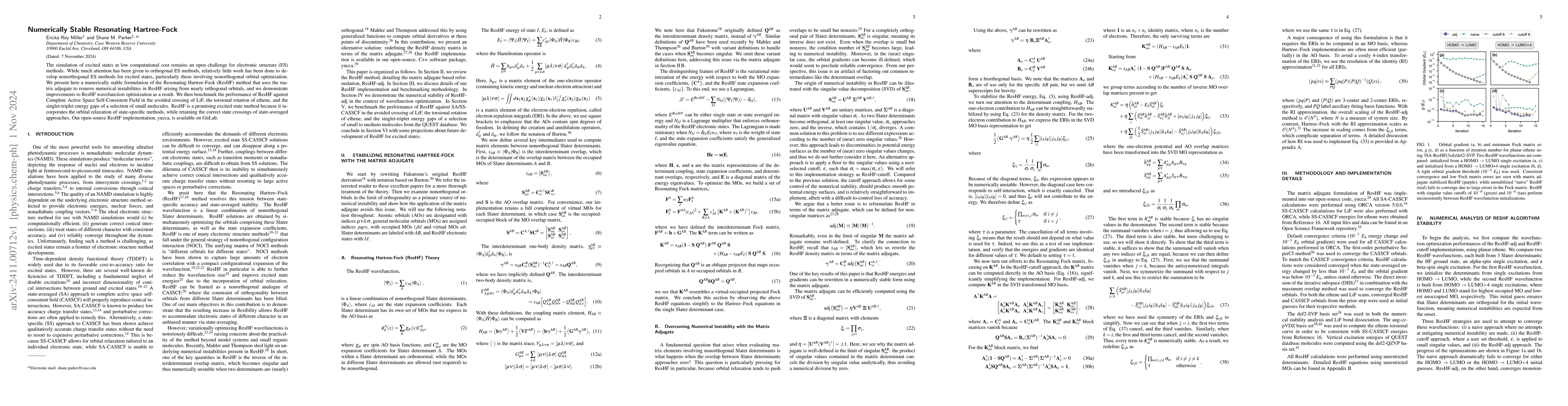 Thumbnail for Numerically Stable Resonating Hartree-Fock
