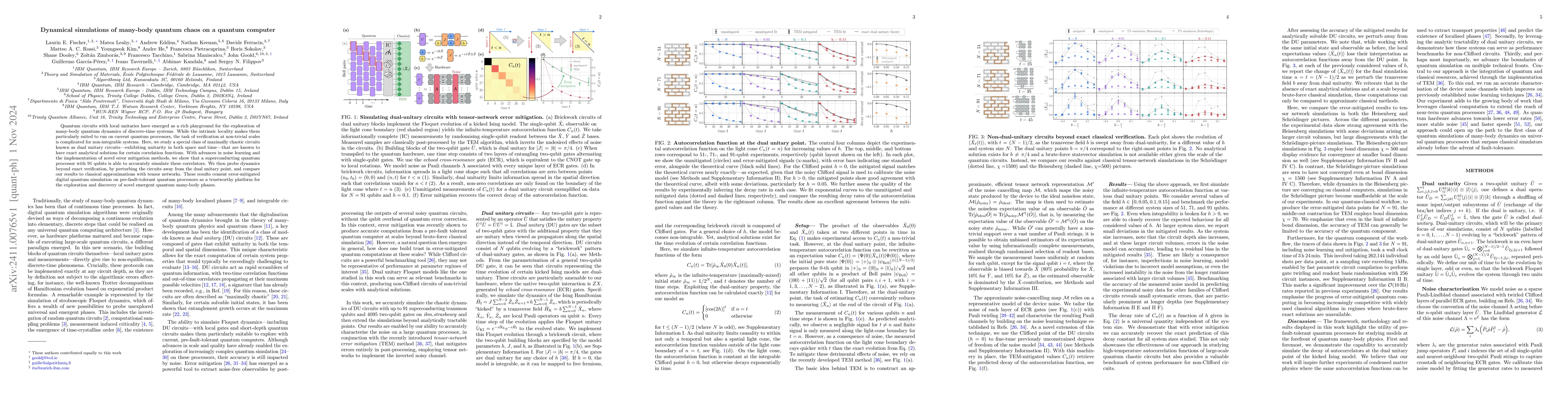 Thumbnail for Dynamical simulations of many-body quantum chaos on a quantum computer