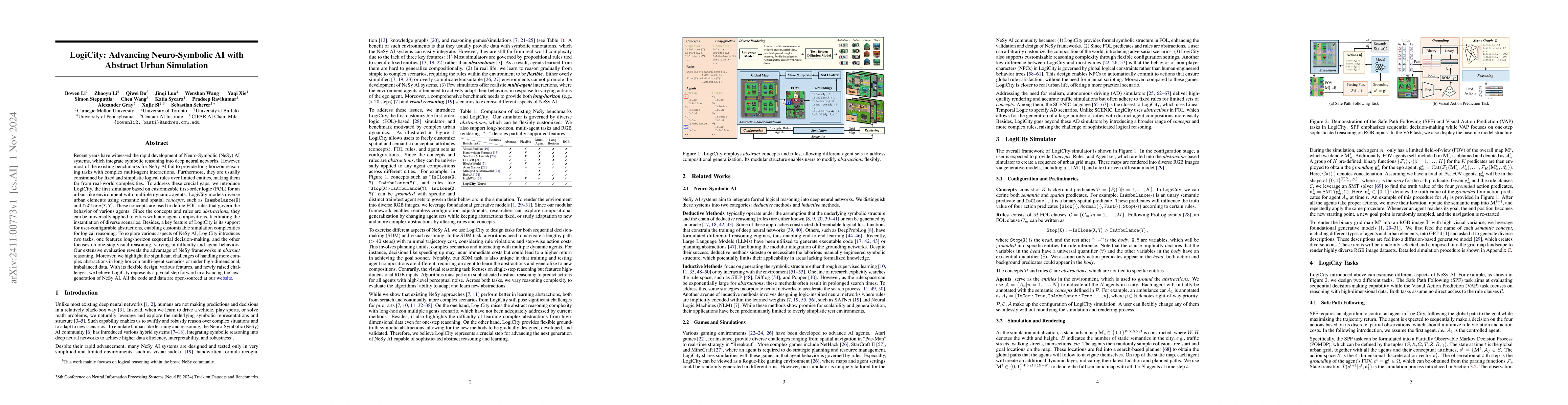 Thumbnail for LogiCity: Advancing Neuro-Symbolic AI with Abstract Urban Simulation