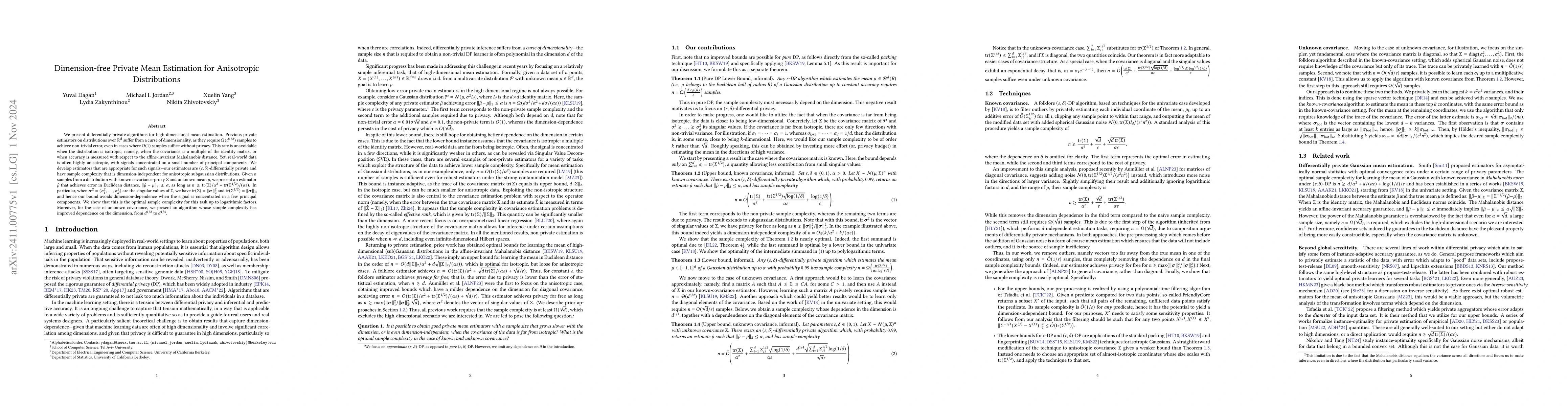 Thumbnail for Dimension-free Private Mean Estimation for Anisotropic Distributions