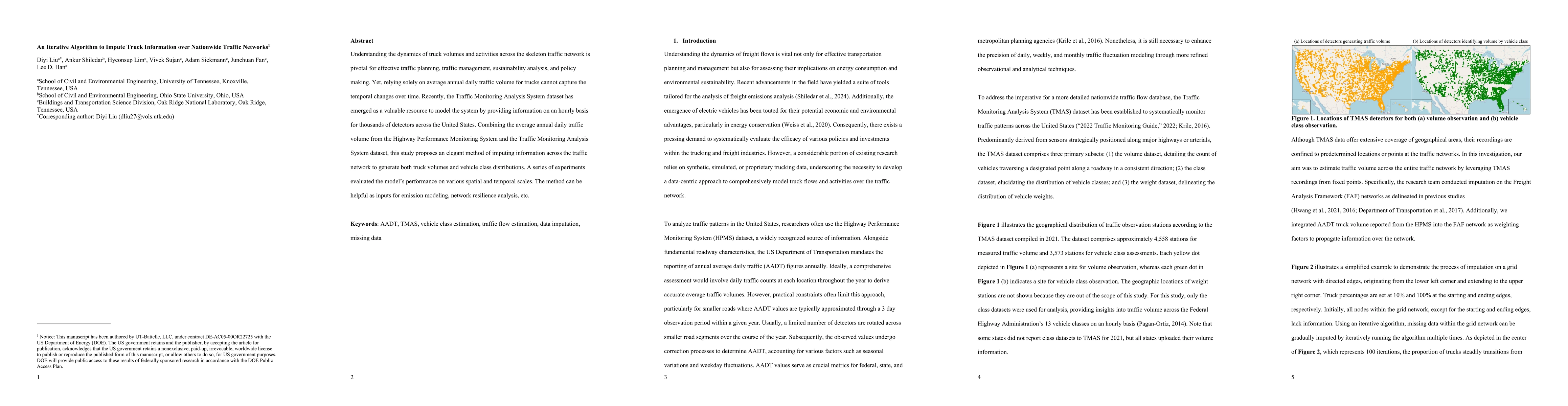 Thumbnail for An Iterative Algorithm to Impute Truck Information over Nationwide
  Traffic Networks