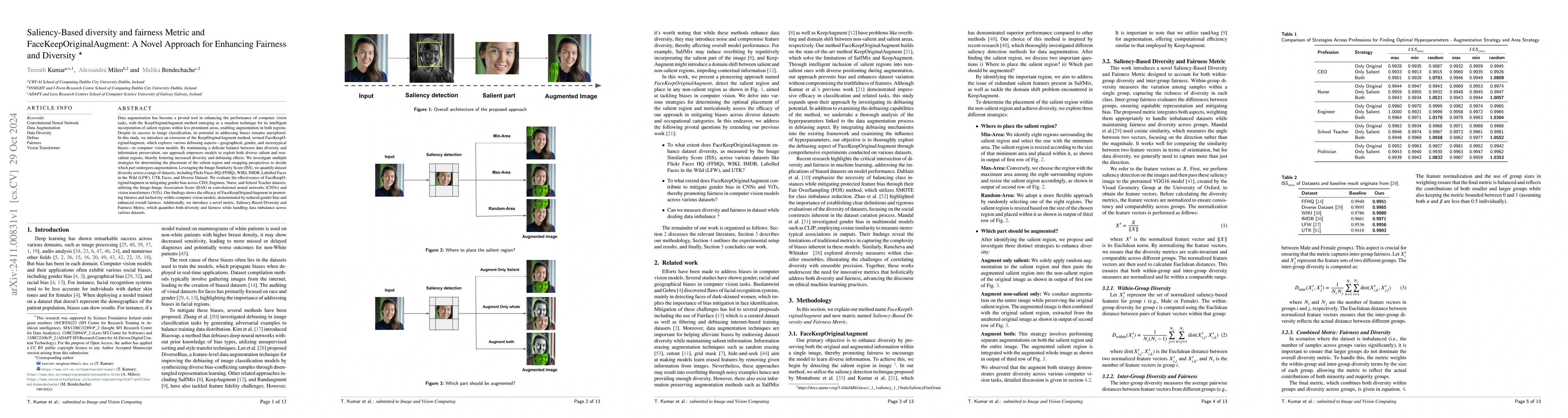 Thumbnail for Saliency-Based diversity and fairness Metric and
  FaceKeepOriginalAugment: A Novel Approach for Enhancing Fairness and
  Diversity