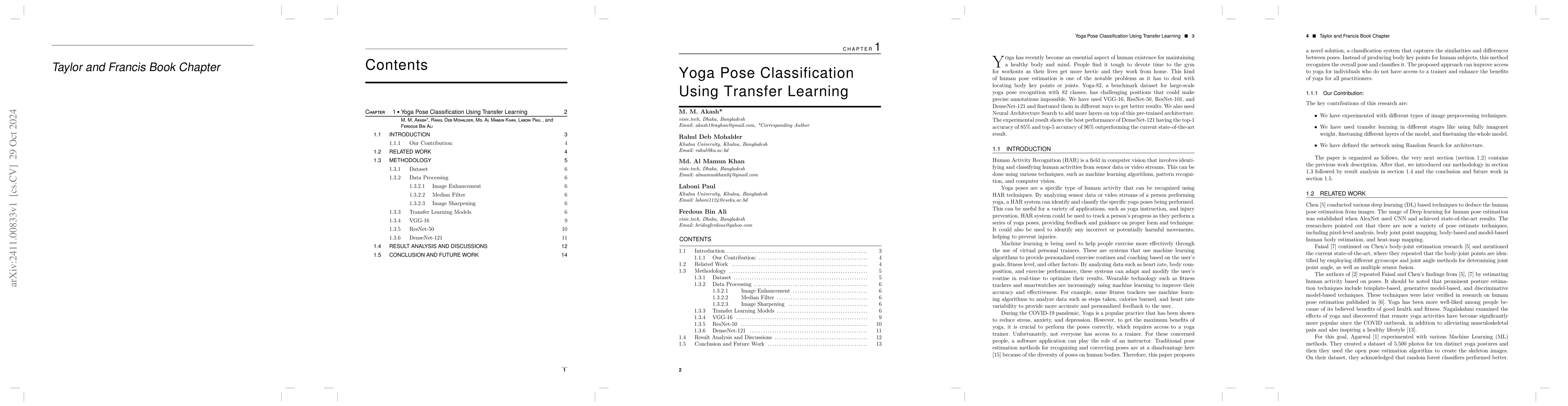 Thumbnail for Yoga Pose Classification Using Transfer Learning