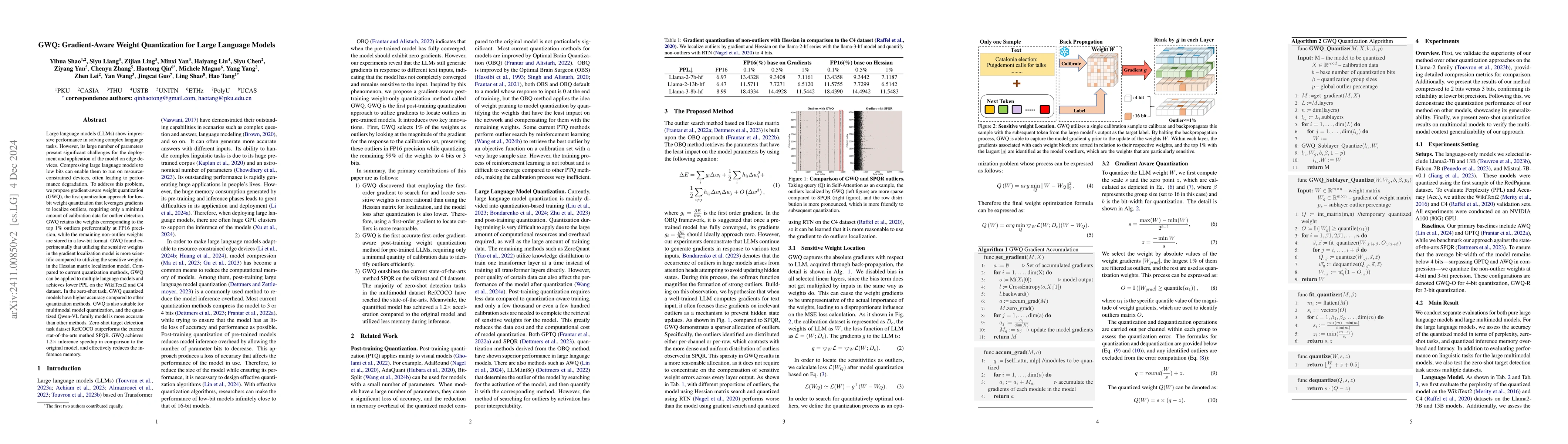 Thumbnail for GWQ: Gradient-Aware Weight Quantization for Large Language Models