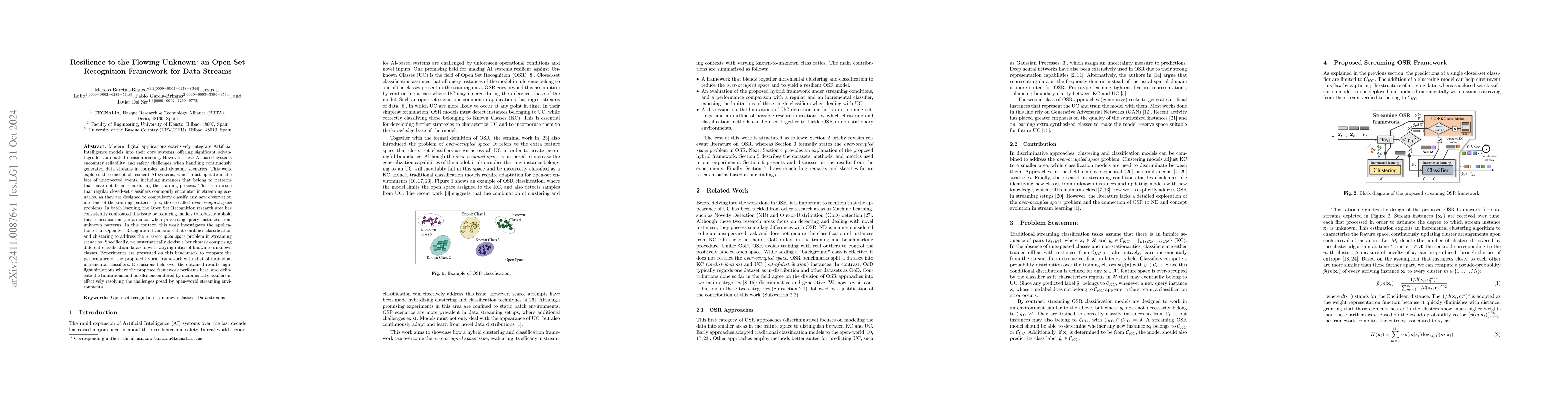 Thumbnail for Resilience to the Flowing Unknown: an Open Set Recognition Framework for
  Data Streams