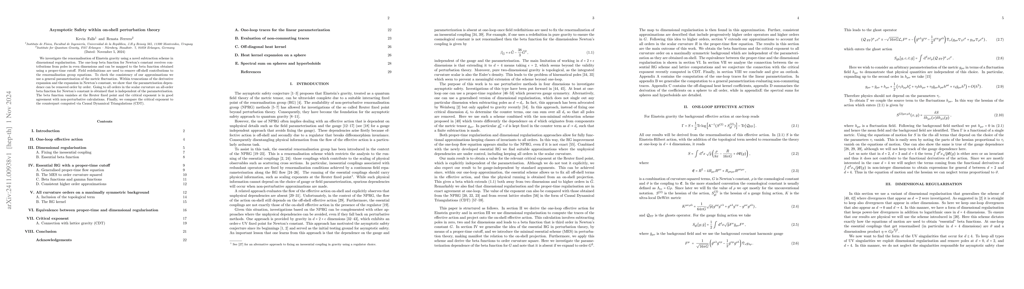 Thumbnail for Asymptotic Safety within on-shell perturbation theory