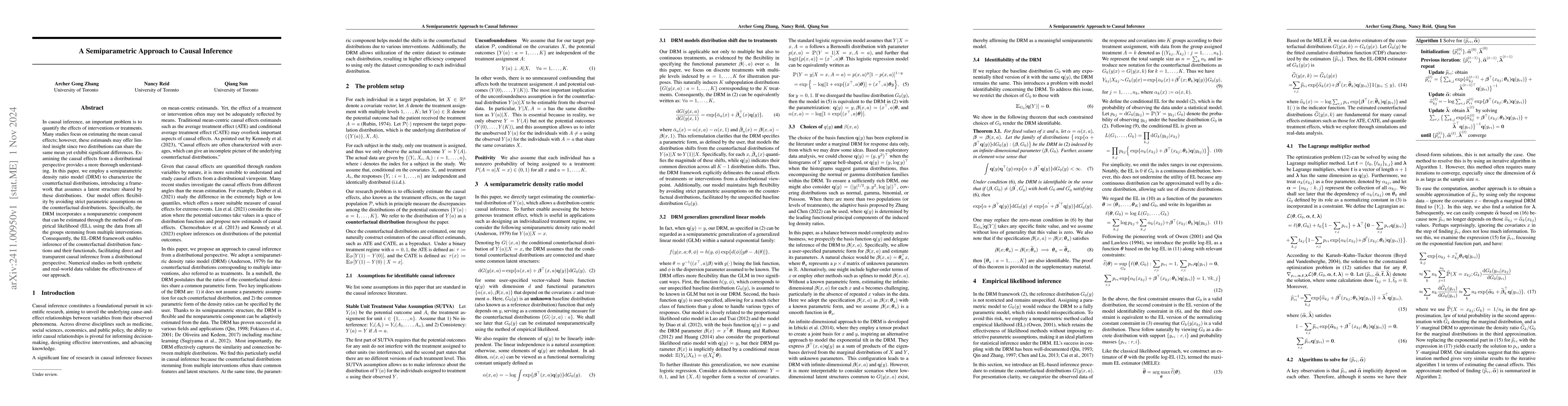 Thumbnail for A Semiparametric Approach to Causal Inference