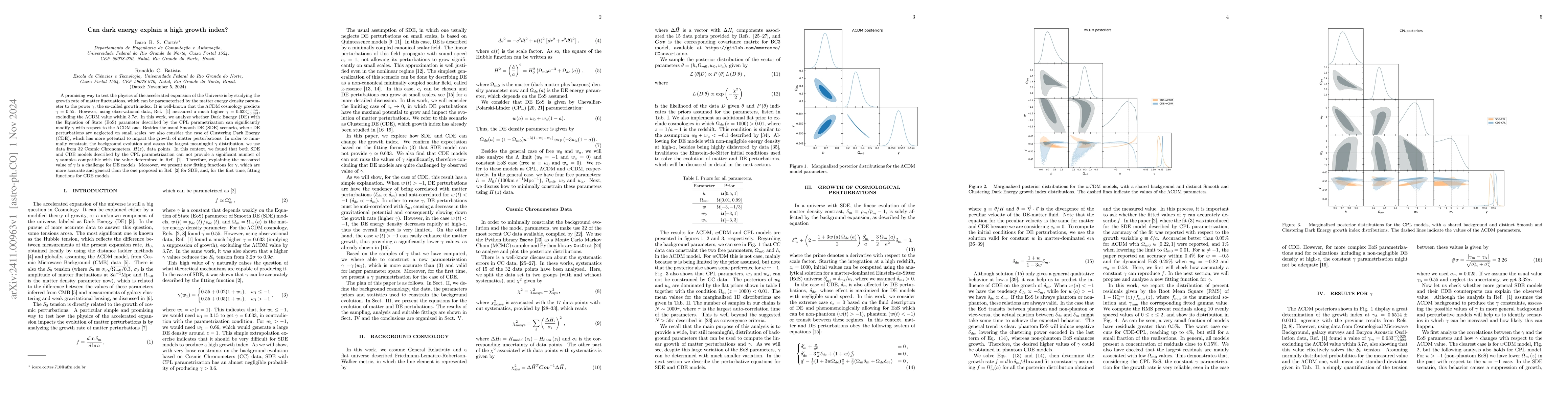 Thumbnail for Can dark energy explain a high growth index?