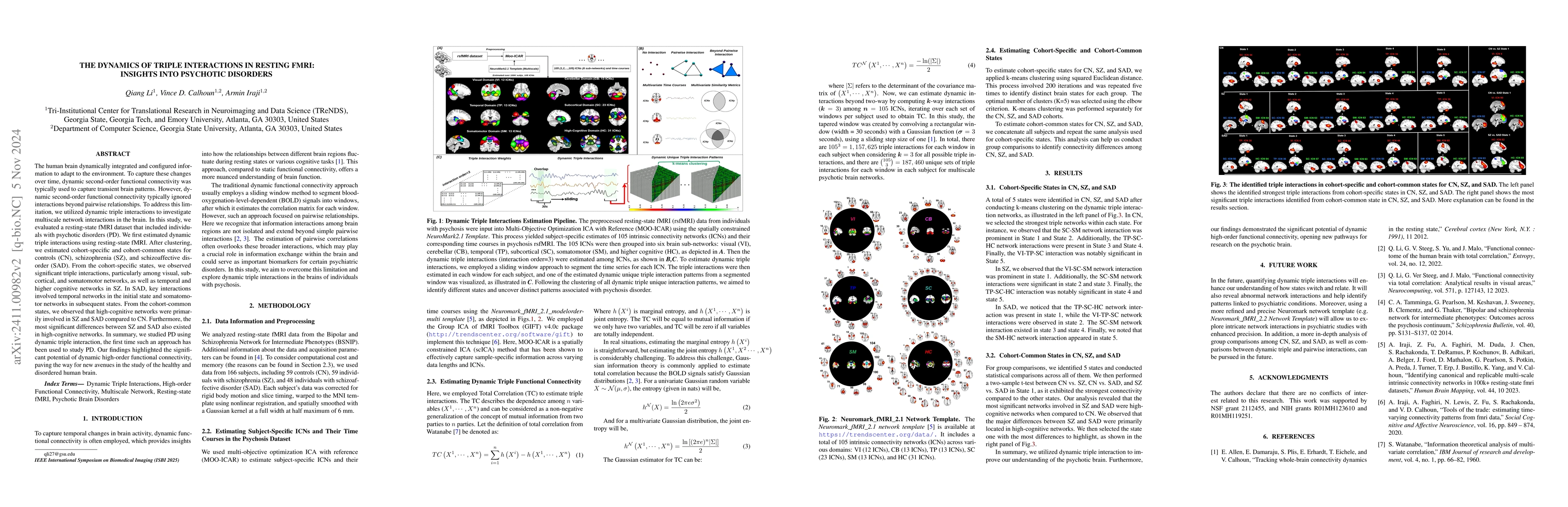 Thumbnail for The Dynamics of Triple Interactions in Resting fMRI: Insights into
  Psychotic Disorders