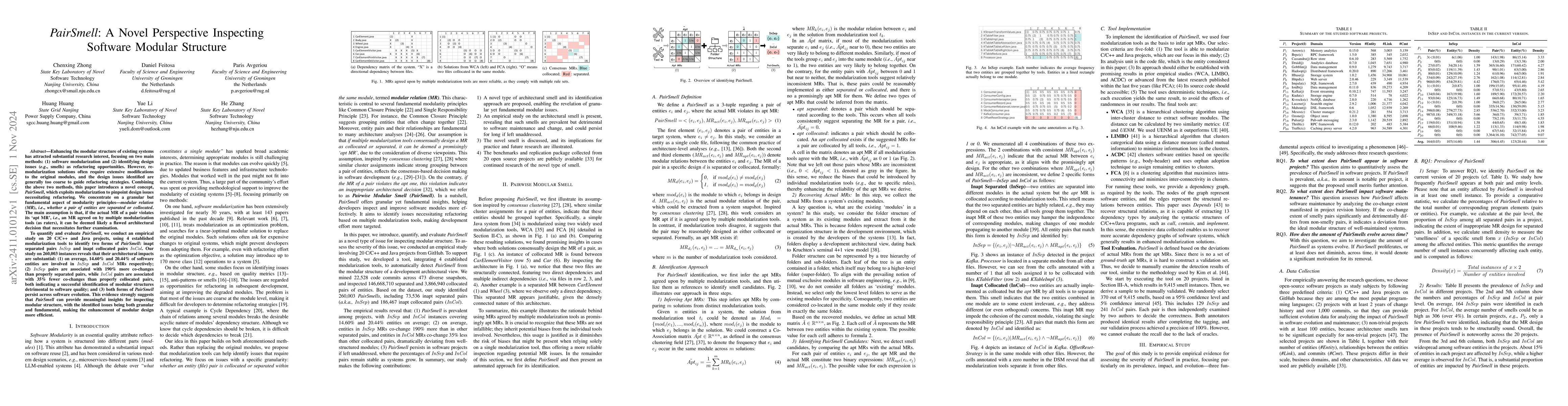 Thumbnail for PairSmell: A Novel Perspective Inspecting Software Modular Structure