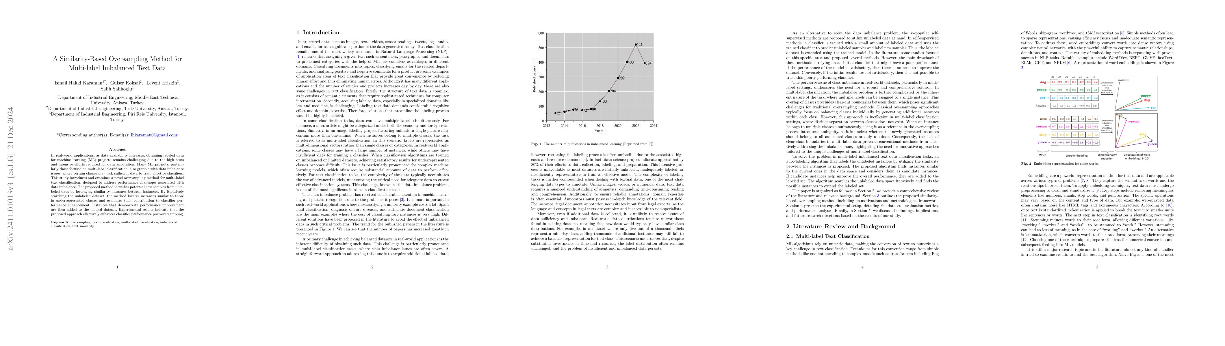 Thumbnail for A Similarity-Based Oversampling Method for Multi-label Imbalanced Text
  Data