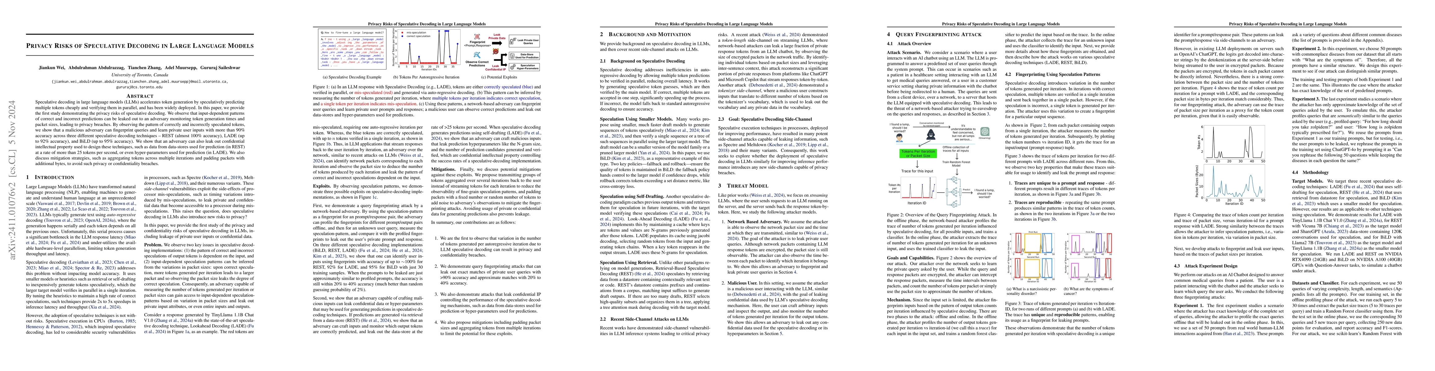Thumbnail for Privacy Risks of Speculative Decoding in Large Language Models