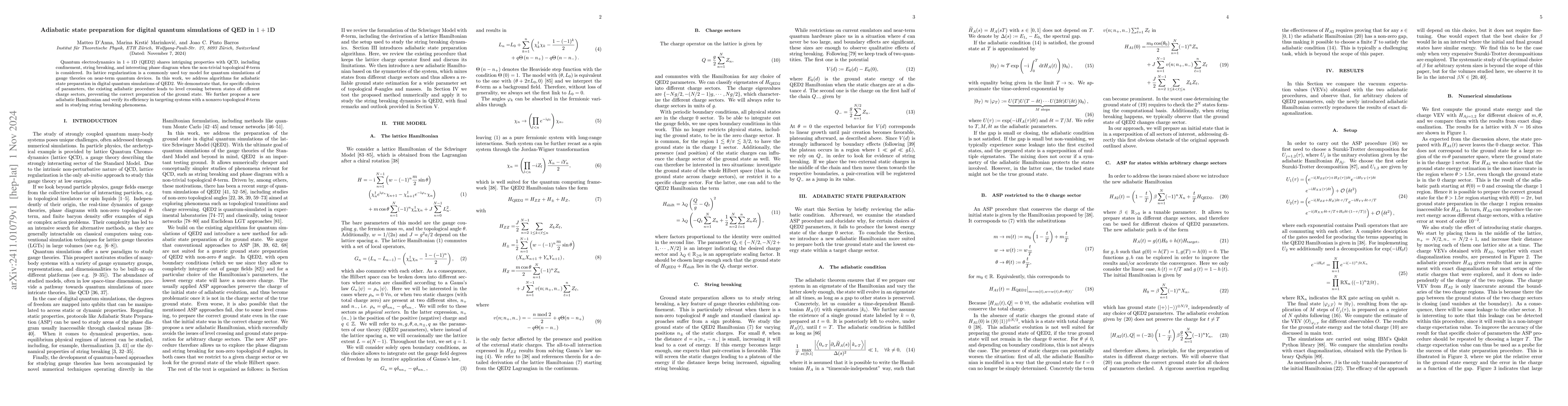Thumbnail for Adiabatic state preparation for digital quantum simulations of QED in 1
  + 1D