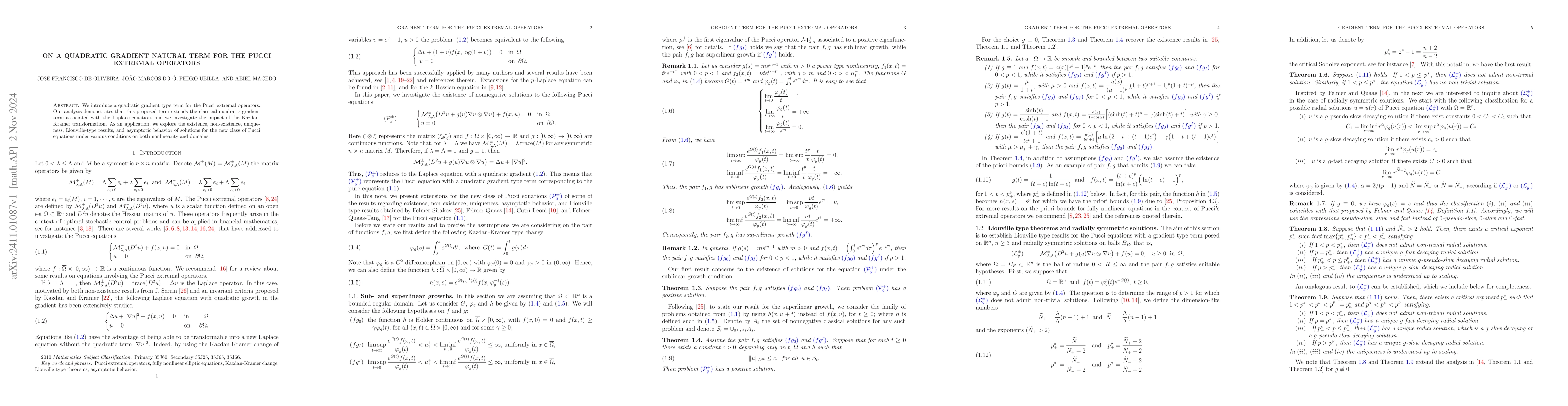 Thumbnail for On a quadratic gradient natural term for the Pucci extremal operators