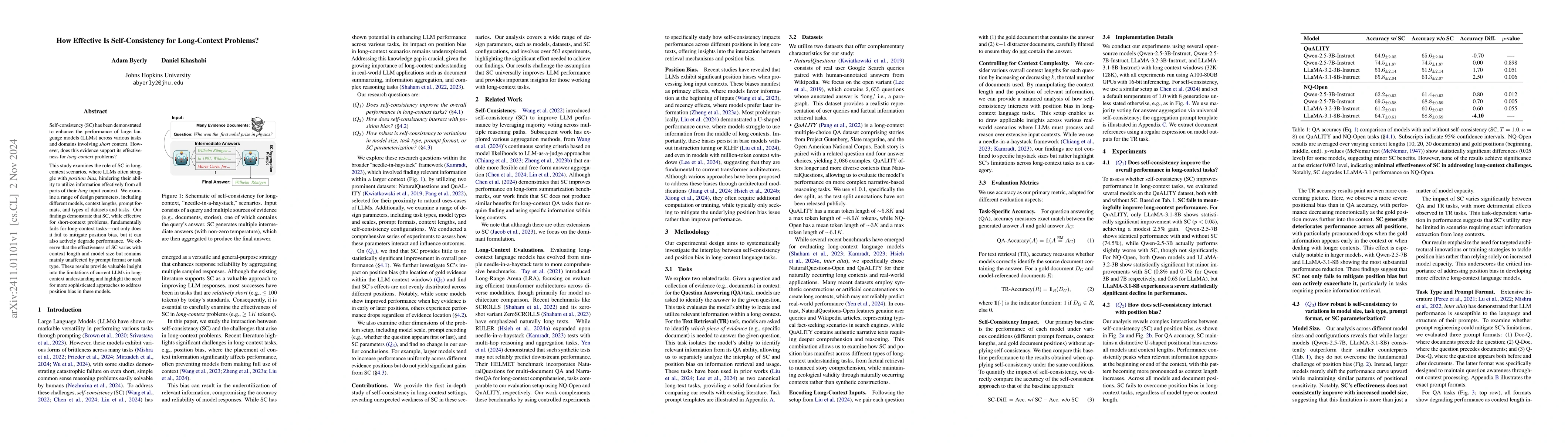 Thumbnail for How Effective Is Self-Consistency for Long-Context Problems?