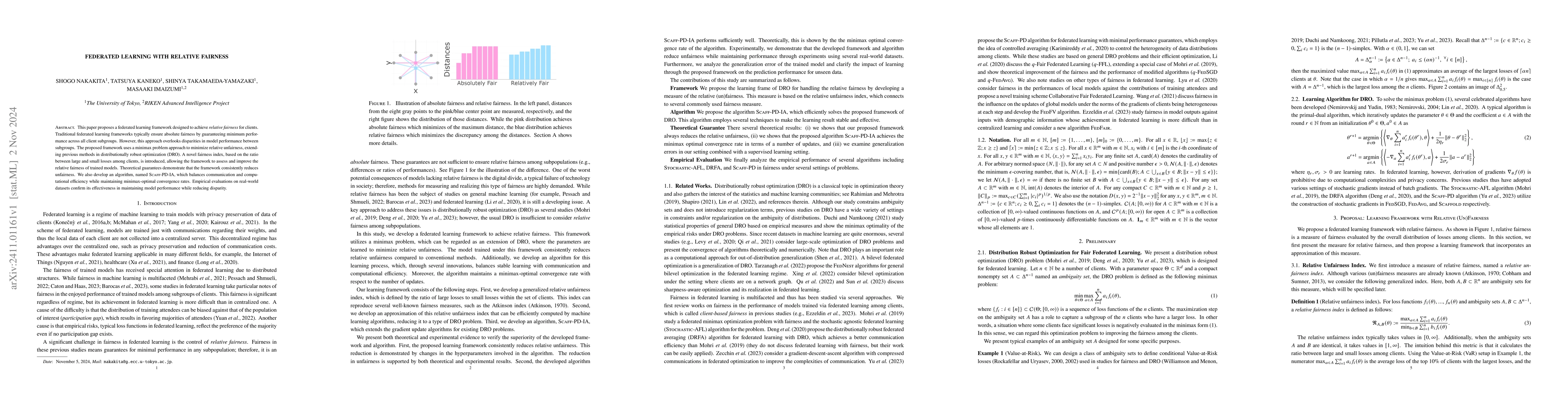 Thumbnail for Federated Learning with Relative Fairness
